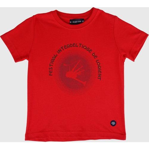 T-Shirt Kids - Coton Léger Enfant Rouge 12 Ans