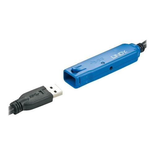 LINDY USB 3.0 Active Extension Cable Pro - Câble de rallonge USB - USB, USB 2.0, USB 3.0 - jusqu'à 10 m