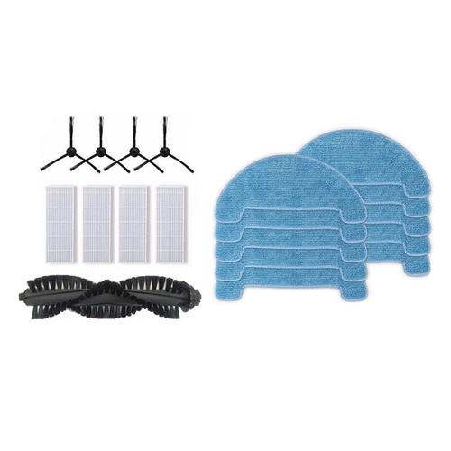 2 pièces pour aspirateur ILIFE: 1 ensemble 1 brosse principale + filtre HEPA 4 pièces + brosse latérale 4 pièces et 1 ensemble de vadrouille