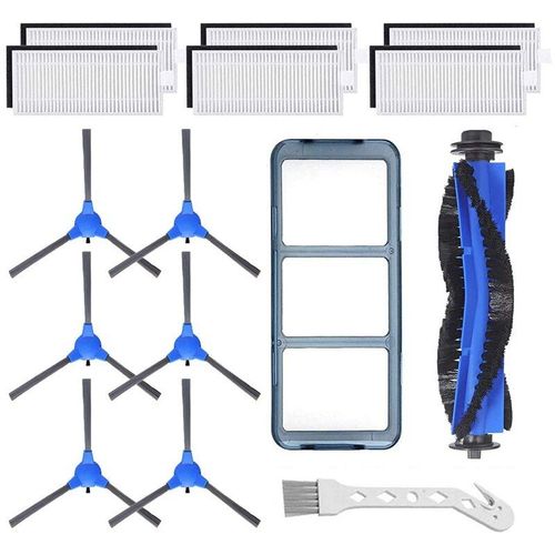 Kit de 15 pièces de rechange pour aspirateur Eufy RoboVac 11S (6 filtres 6 brosses latérales 1 brosse principale 1 filtre primaire)