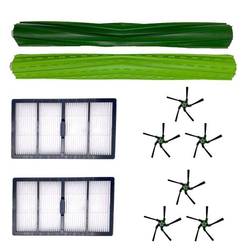 1 paire brosse principale & 2 pièces Hepa & 6 pièces brosse latérale pour IRobot Roomba série S S9 S9 + pièces d'aspirateur