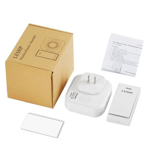 Leshp Facile À Installer Musique Sans Fil Sonnette 150m Longue Distance Télécommande Veilleuse 58 Pièces Corde Musique Avec Prise Américaine