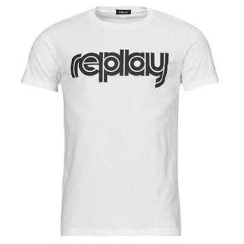 T-Shirt Replay M6754-000-2660 Blanc