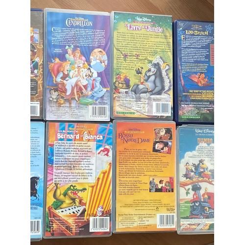 Lot De 10 Cassettes Vhs Disney