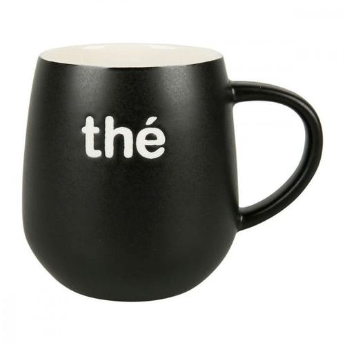 Mug Noir "Thé" New Bone 39cl