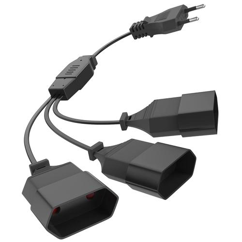 Câble d'extension de Prise d'extension UE, Prise UE , Adaptateur de Prise 3 en 1 avec câble Flexible, Prise de convertisseur Euro, rallonges de Prises Multiples pour Ordinateur, TV, PC