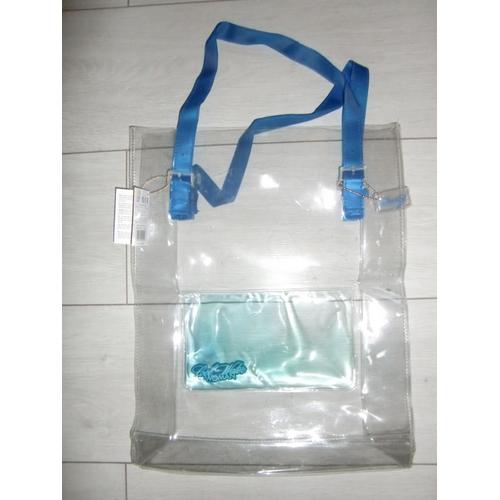 Sac de plage en plastique transparent