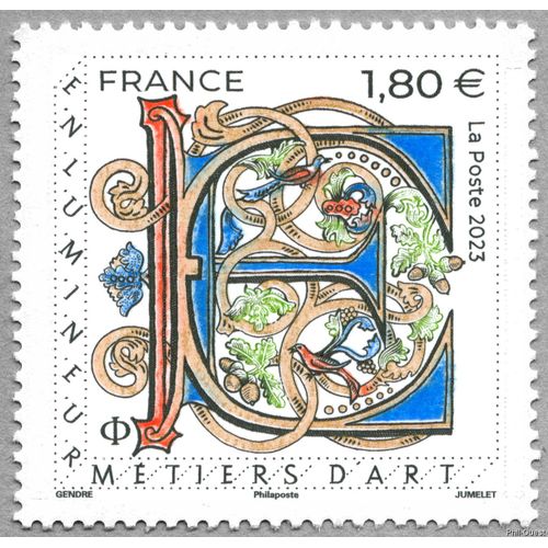France 2023, Très Beau Timbre Neuf** Luxe Yvert 5711, Métiers D'art, Enlumineur.