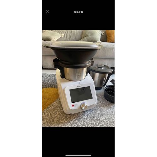 SilverCrest Monsieur Cuisine Connect - 2 cuves, 1 panier vapeur à 2 étages, 1 panier de cuisson, 1 spatule, 1 fouet