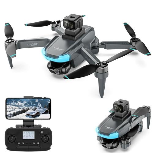 Kfplan Kf110 Mini 226g Gps 5g Wifi Fpv Avec Double CaméRa Hd 4k Eis, Cardan à Auto-Stabilisation à 2 Axes, éVitement Des Obstacles à 360°, Drone QuadricoptèRe Pliable Sans Balais-Générique