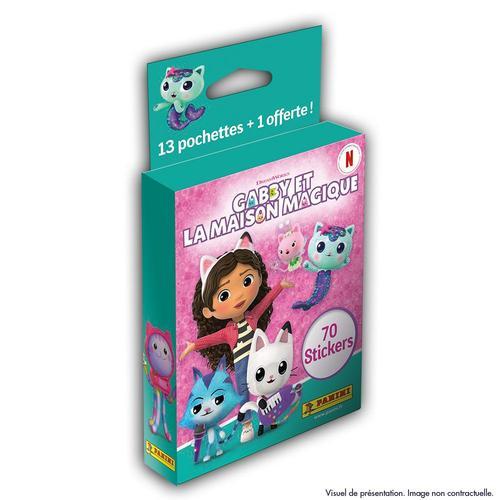 Stickers Gabby's Dollhouse Blister 13 Pochettes + 1 Offert