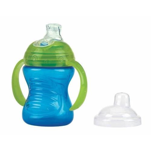 Nuby Gobelet Anti-Goutte Swirl Clik It - 240 Ml - Bleu - 6 Mois +