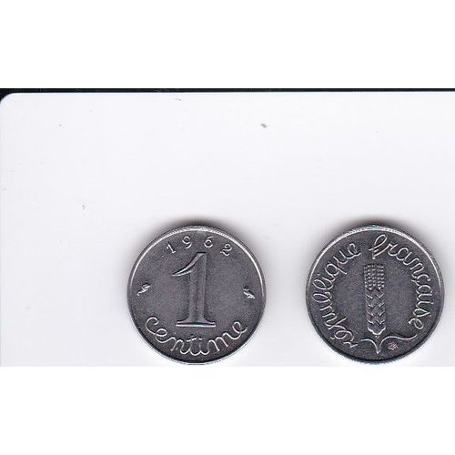 France 1 Centime 1962 Sans Rebord Atelier De Gravure