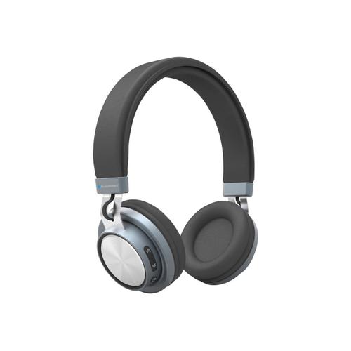 Blaupunkt BLP4100 - Écouteurs avec micro - sur-oreille - Bluetooth - sans fil - noir