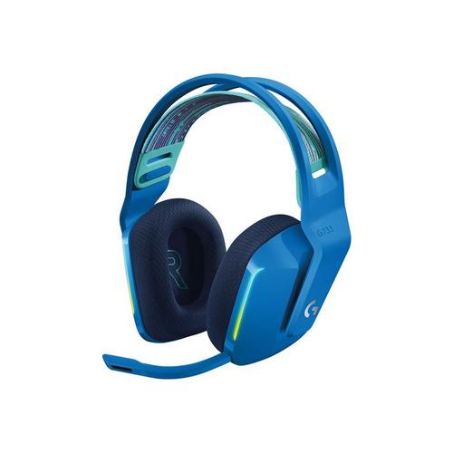 Logitech G G733 LIGHTSPEED Wireless RGB Gaming Headset - Micro-casque - circum-aural - 2,4 GHz - sans fil - bleu