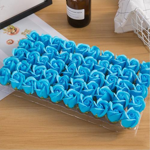 50 pièces/boîte 4x4cm fleur conservée bleu rouge Rose fleur immortelle vie  éternelle fleur blanc saint valentin cadeau Rose à faire soi même Fleurs  séchées et artificielles - Type Bleu profond | Rakuten