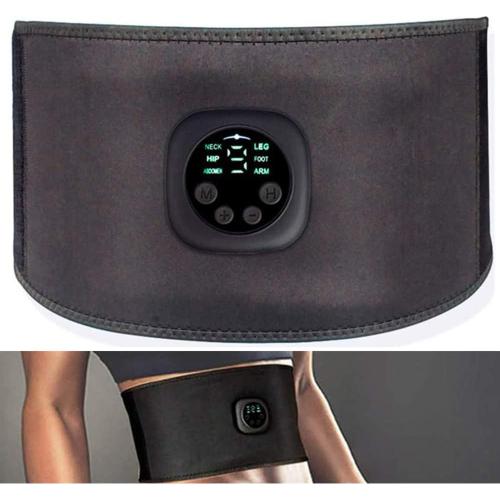 Electrostimulateur Musculaire, Ceinture Abdominale Electrostimulation Ems Stimulateur Appareil Femme Homme Entraînement Abdominal Pour Abdomen Usb Charge Et Pas Besoin De Feuilles De Gel