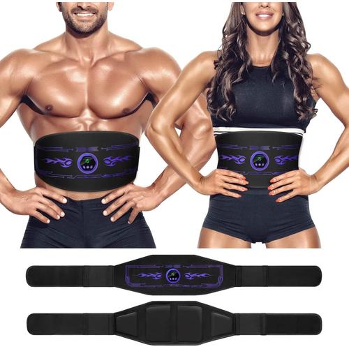 Noir Ems Appareil De Musculation Électrique Pour Abdominaux Ems Appareil De Musculation Abdominaux Ems Traduction Abdominale - Non Interchangeable - 6 Modes D'entraînement Stimulateur Musculaire