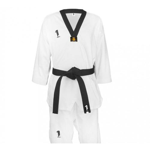 1fight1, Dobok Taekwondo Brodé Elite, Col Noir, Taille 180 Cm