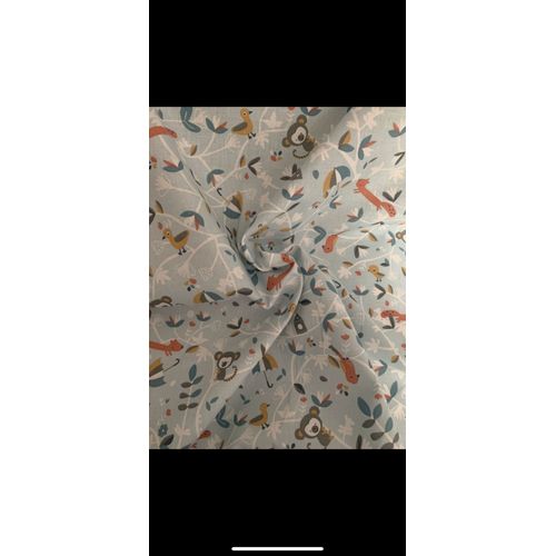 Coupon En Coton Imprimé 1m50x50cm