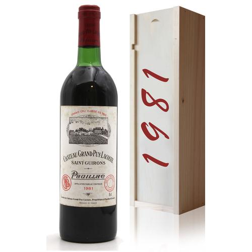 Coffret Château Grand Puy-Lacoste 1981 - 75cl Aoc Pauillac