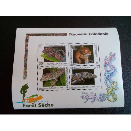 Timbre Nouvelle-Calédonie Yt Bf 29 Séries: Geckos 2003 ( 2 040904 )