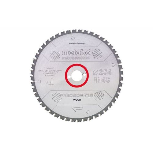 Lame de scie à onglets et radiale - "Precision cut" 254 mm 60 dents