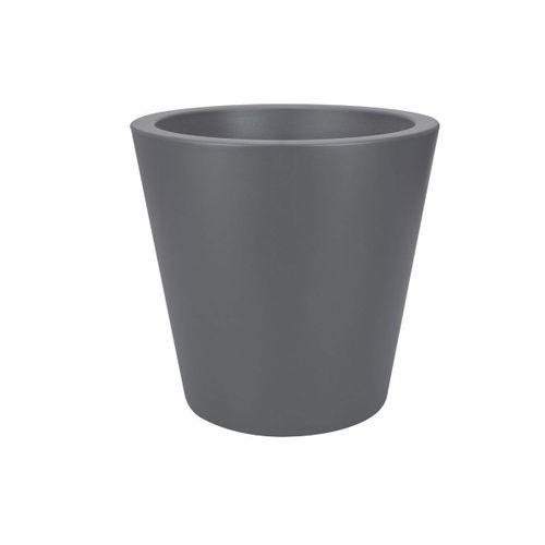 Pot De Fleur Rond Pure Straight Ø 50 X H.51 Cm - Anthracite
