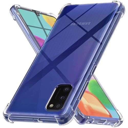 Samsung Galaxy A41 Housse Etui Coque De Protection 4 Coins Renforcé [Transparent]