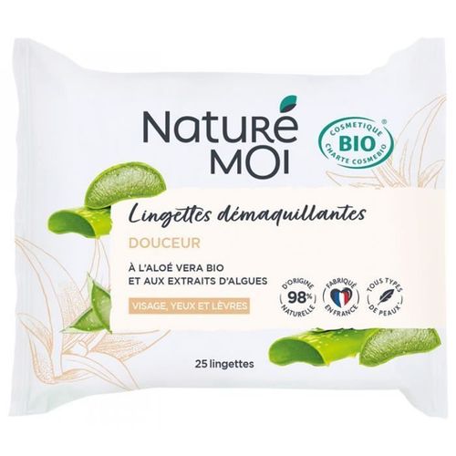Naturé Moi Lingettes Démaquillantes Douceur Visage Yeux Et Lèvres Bio 25 Lingettes 