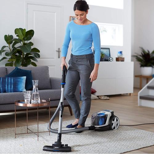 Aspirateur Sans Sac De 1,5l 650w Bleu Gris Noir