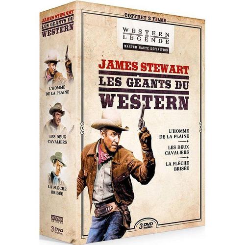 James Stewart - Les Géants Du Western : L'homme De La Plaine + Les 2 Cavaliers + La Flèche Brisée - Pack