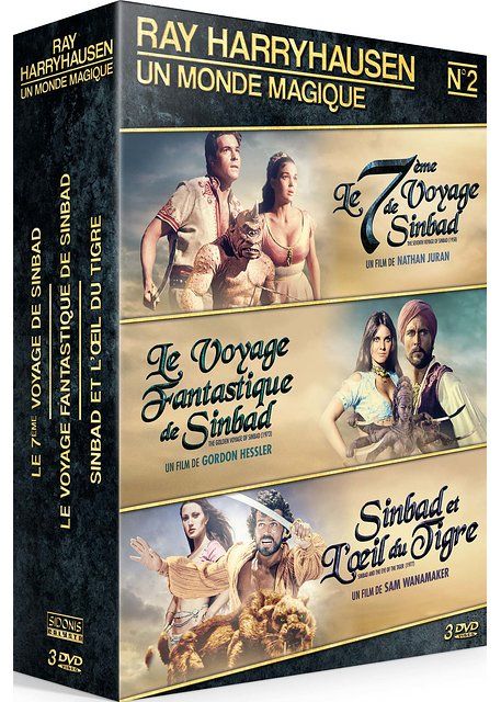 Ray Harryhausen - Coffret N° 2 : Le 7ème Voyage De Sinbad + Le Voyage Fantastique De Sinbad + Sinbad Et L'oeil Du Tigre - Pack