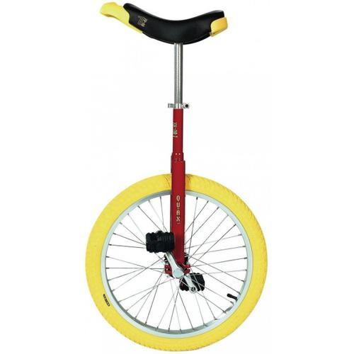 Monocycle Qu-Ax Luxus 20" Rouge Pneu Jaune