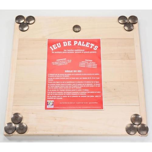 Kit Planche en bois avec 12 palets en fonte bretons