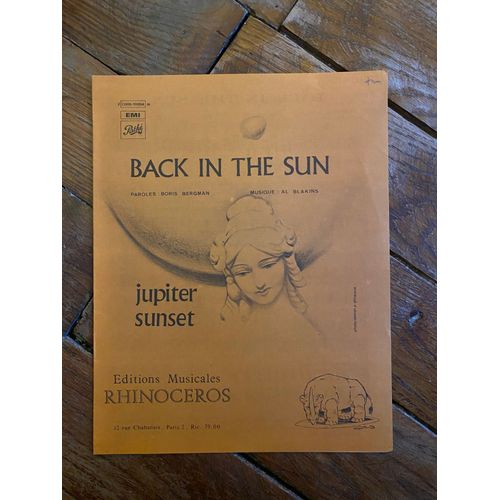 Partition Jupiter Sunset Back In The Sun