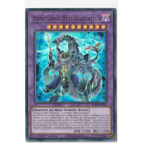 Yugioh! Domitianus, Bête Gladiateur Mp20-Fr165