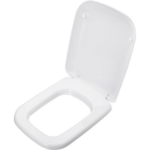 Blanc Abattant WC CONCA, Lunette Toilette, Siège WC, Résistant Charnières fournies Inoxydables Blanc, Modèle authentique,T637801