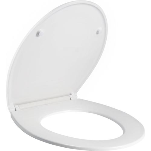 Forme O Cuvette Toilette Forme O Abattant WC avec Frein de Chute Lunette de Toilette Abattant Lunette wc-UF Matériel (Forme O)
