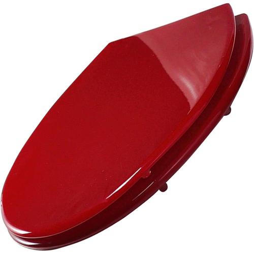 Red Rouge Abattant WC Standard Lunette De Toilettes WC Universelle 42 X 36 X 4,5 Cm En Résine à Paillettes Siège Cuvette Toilette Abattant WC Avec Frein De Chute,Antibactérien,Rouge