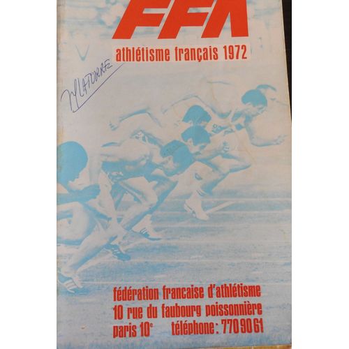 L'athletisme Francais 1972 / Athlerama 1972 Tous Bilans