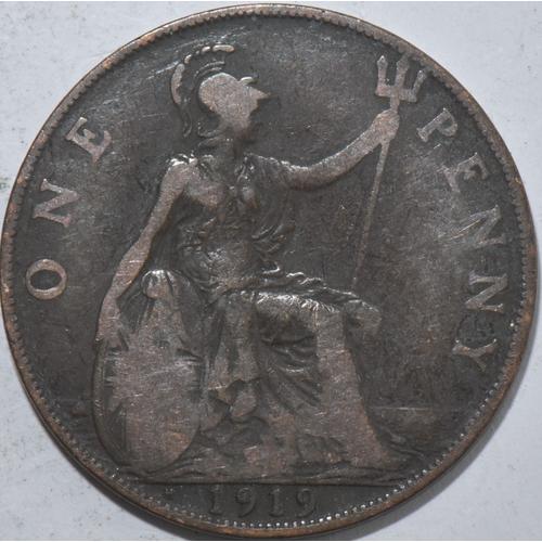 Uk - One Penny - 1919 - George V - W104