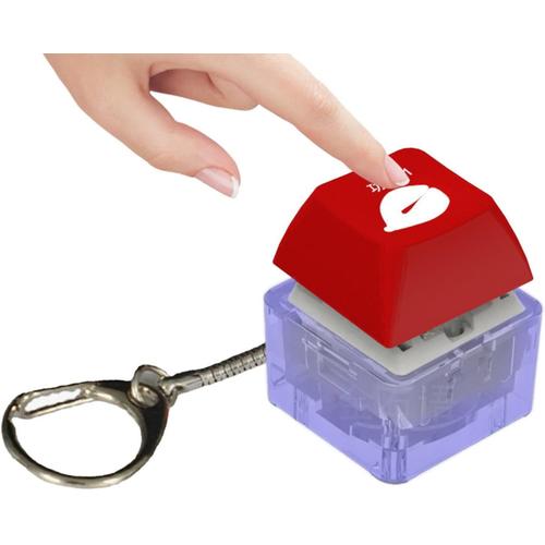 Porte-Clés Fidget,Porte-Clés Clavier Doigt | Jouets Anti-Stress, Porte-Clés À Bouton Fidget, Cadeaux Pour Adultes, Pour Passer Le