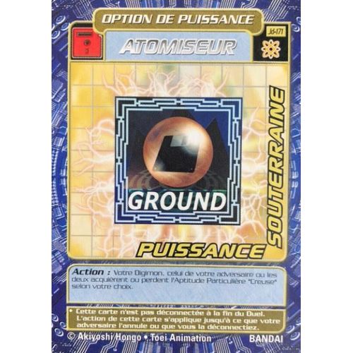 Carte Digimon - Atomiseur Puissance Souterraine Jd-171