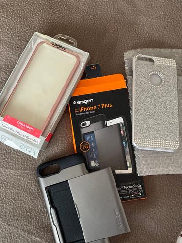 Lot De Coque Iphone 7+ Dont Une Porte Carte 