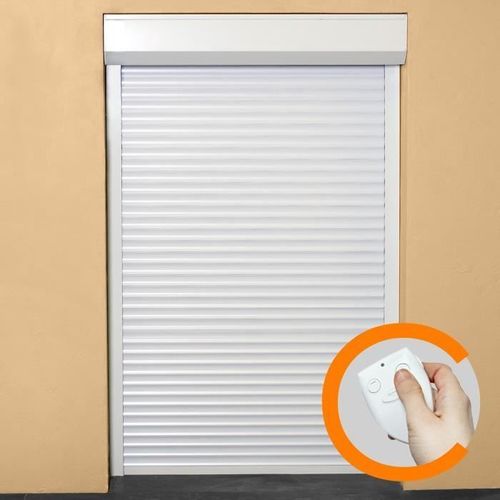 FRANCE-COMBI Volet roulant aluminium moteur radio - L 120 x H 220 cm