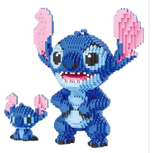 Lot De 2 Blocs De Construction Nano - Puzzle 3d - Motif Manga Bleu - Kit De Construction De Blocs De Couture - Jouet Interactionnel Parent-Enfant