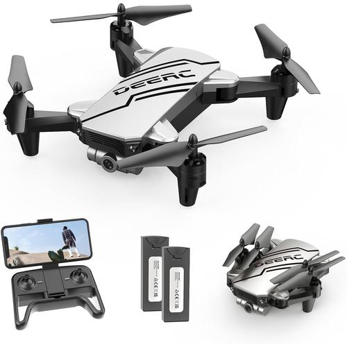 Mini Drone D20 Pour Enfants Avec Caméra Fpv Hd 720p, Quart Rotor Pliable Pour Garçons Et Filles Avec Maintien D'altitude, Mode Sans Tête, Démarrage À Une Touche, Flips 3d, 2 Piles Modulaires-Générique