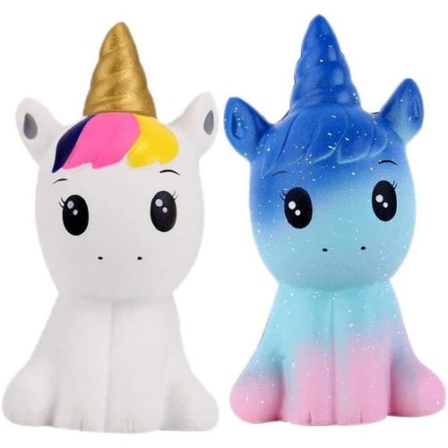 Squishies Pack 2 Pcs Squishy Licorne Jouets Slow Rising Parfumé Squeeze Jouets Squishies Animaux Jouets Soulagement Du Stress Kawaii Prime Cadeau