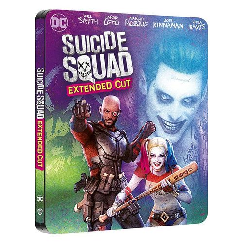 Suicide Squad - 4k Ultra Hd + Blu-Ray Extended Edition - Boîtier Steelbook